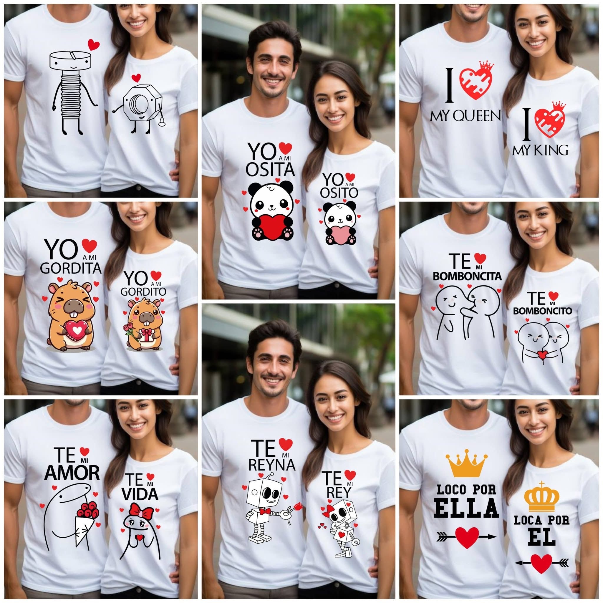 Combo 1 Camisetas San Valentín