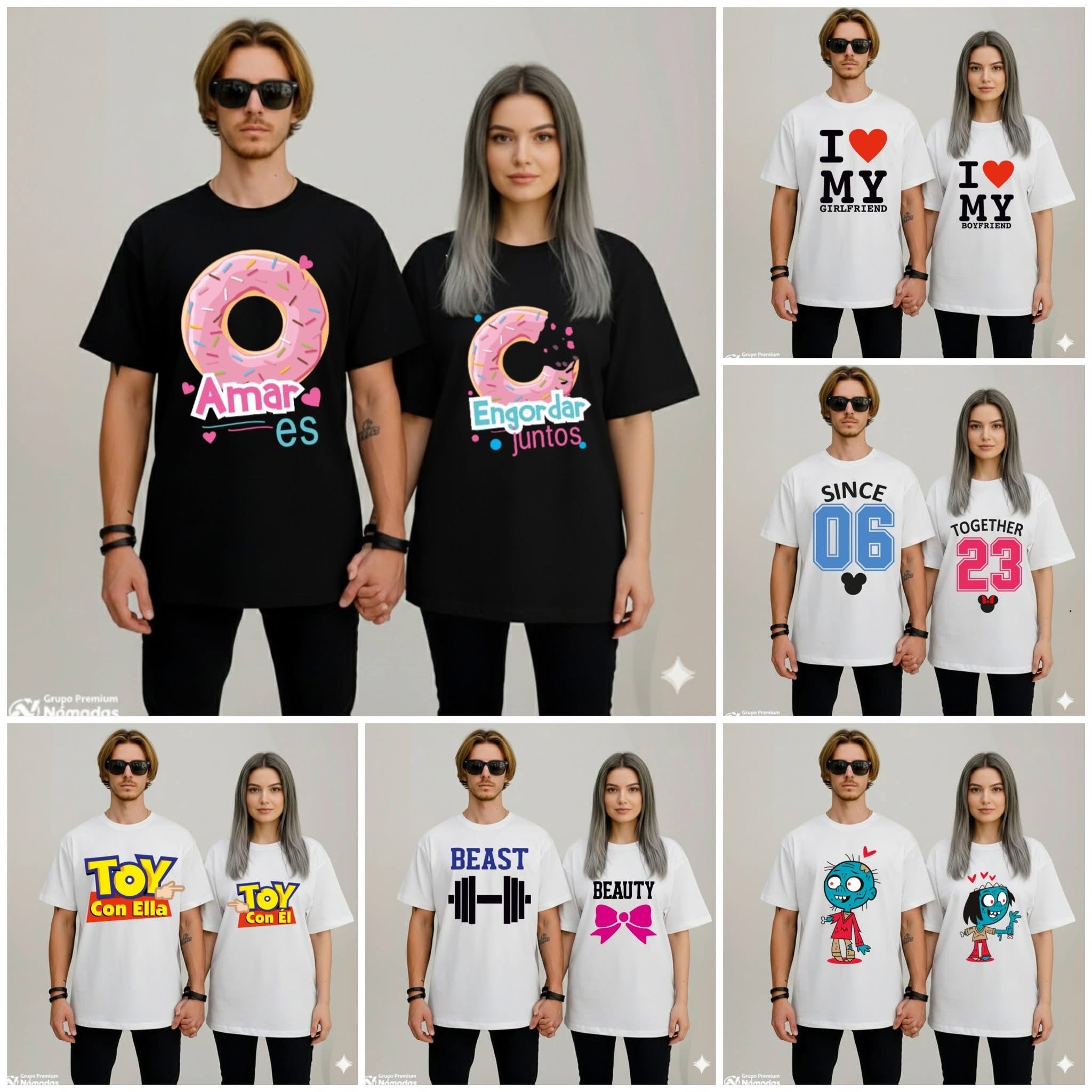 Combo 4 Camisetas San Valentín