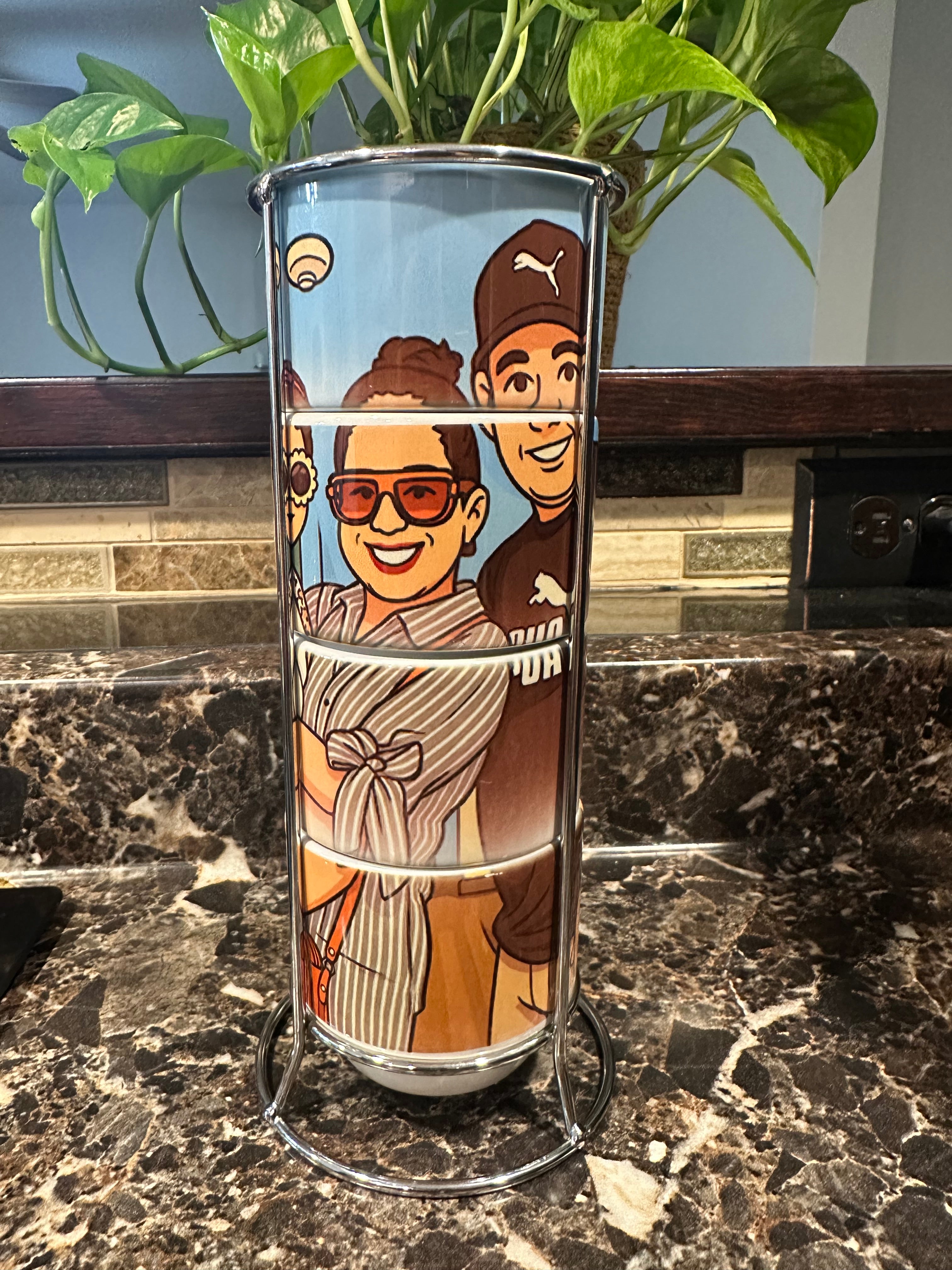 Tazas de café con crema y Té Personalizadas