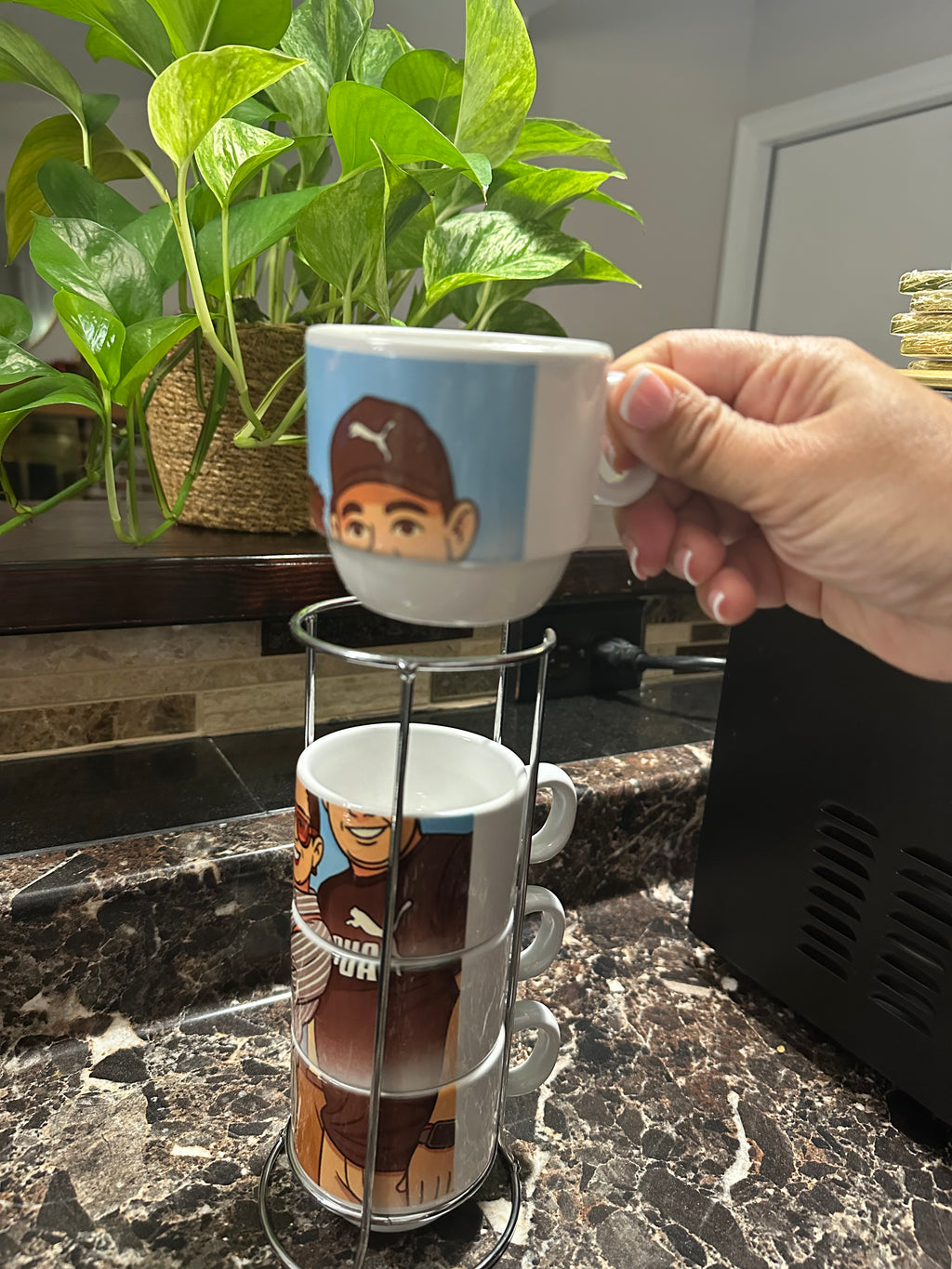 Tazas de café con crema y Té Personalizadas