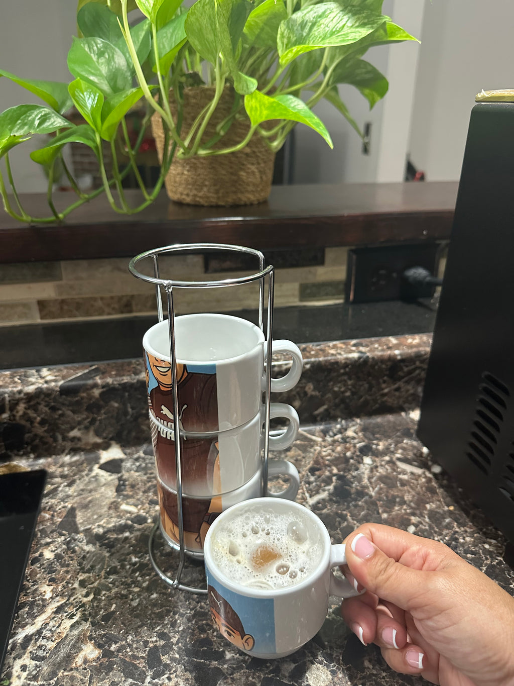 Tazas de café con crema y Té Personalizadas